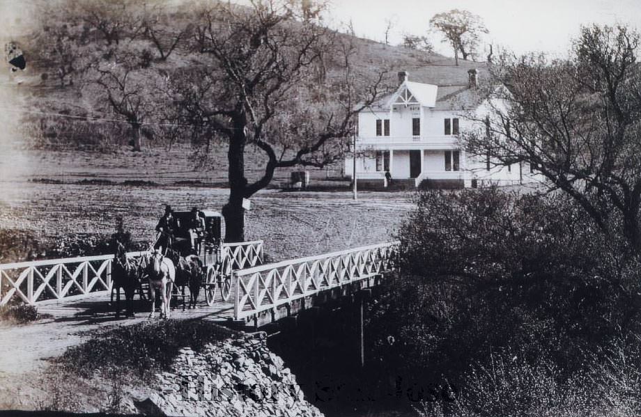 Smith Creek hotel, Mt. Hamilton Road, 1895