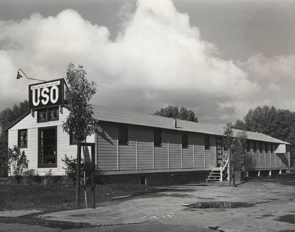 West Santa Clara Street USO building, 1940s