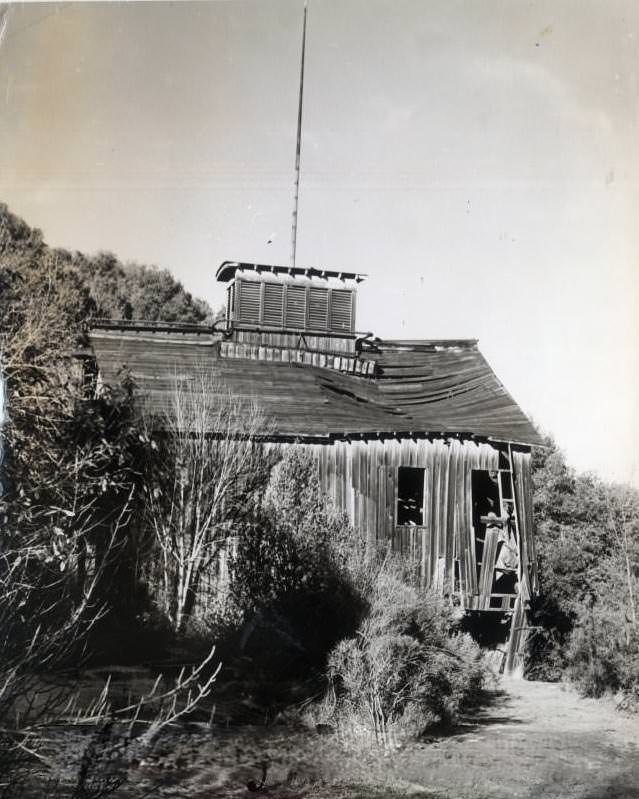 Guadalupe Mines, Mine Head and Hoist, 1940