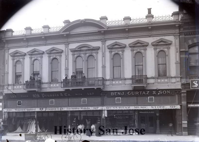 Benj. Gertaz women’s clothing store, 1890s