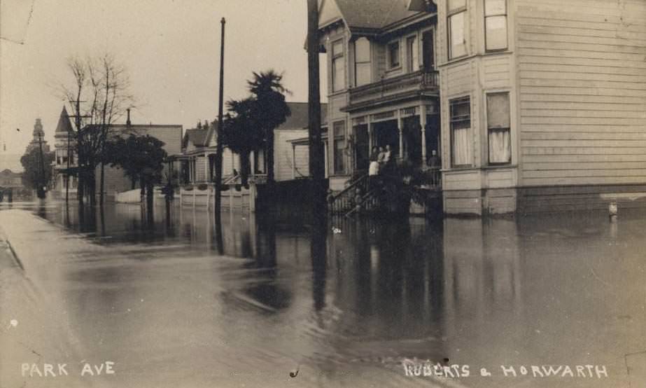 Flooded Park Avenue, March 7, 1911