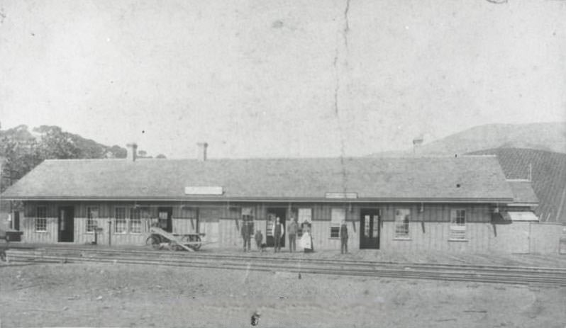 Niles Depot of the Central Pacific Railroad, 1870s