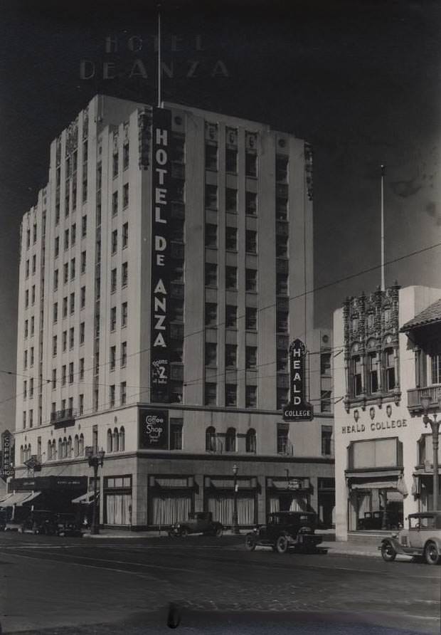 Hotel De Anza, 1934