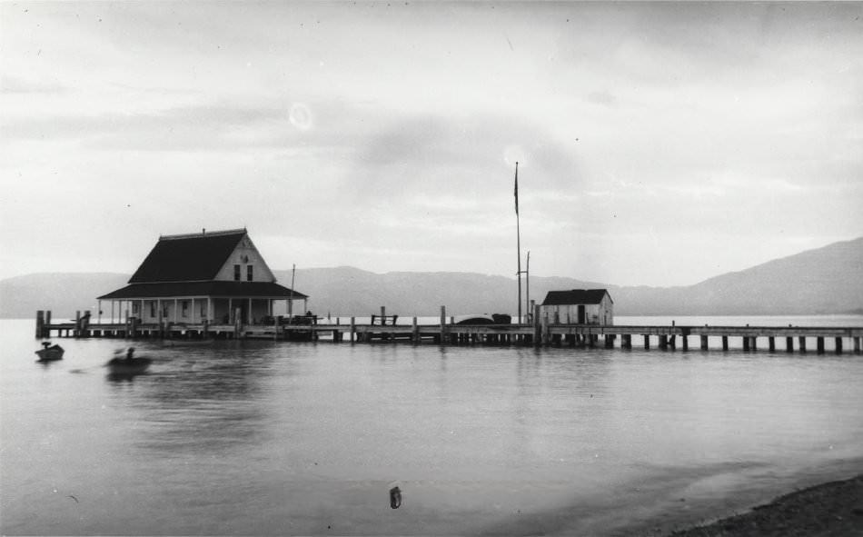 Casino and Wharf at Lake Tahoe, 1908