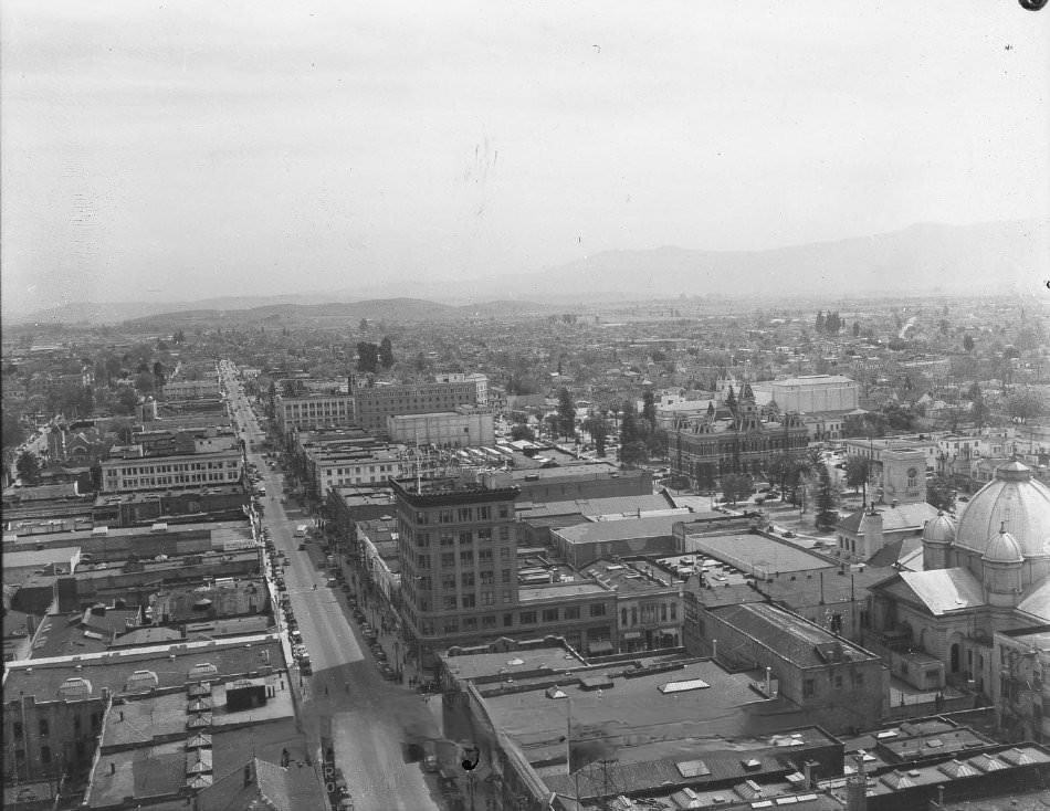 View of San Jose from North First Street Looking South, 1940