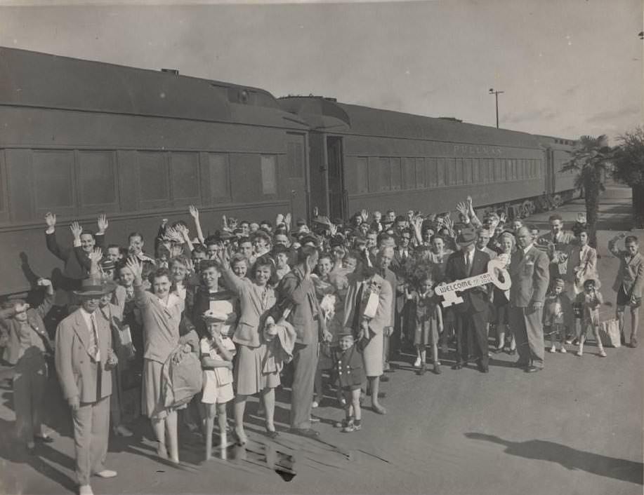 Key to San Jose Presentation at train station, 1943