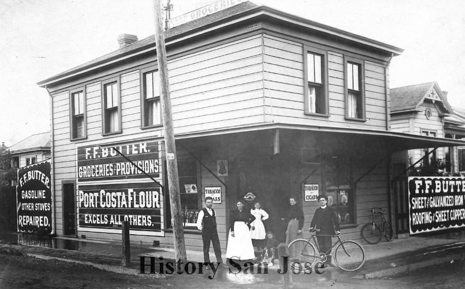 F. F. Butter grocery store, 1898