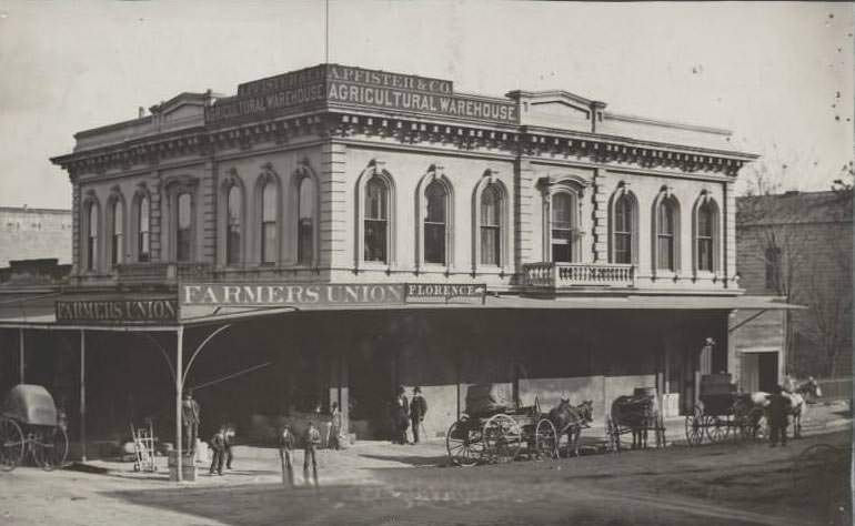 The Farmers Union in the A. Pfister & Co. Building, 1874