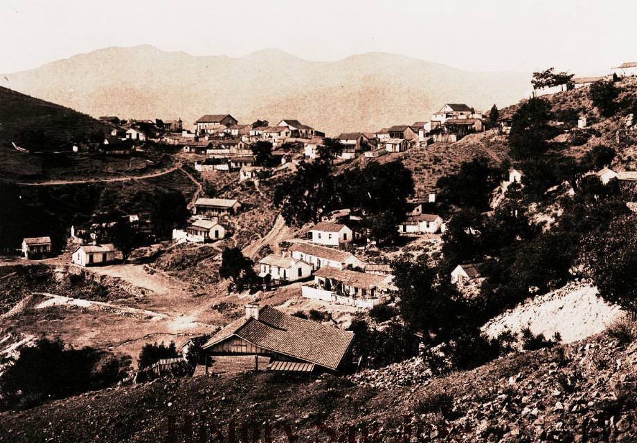 Mexican Camp from Upper Road, 1880s