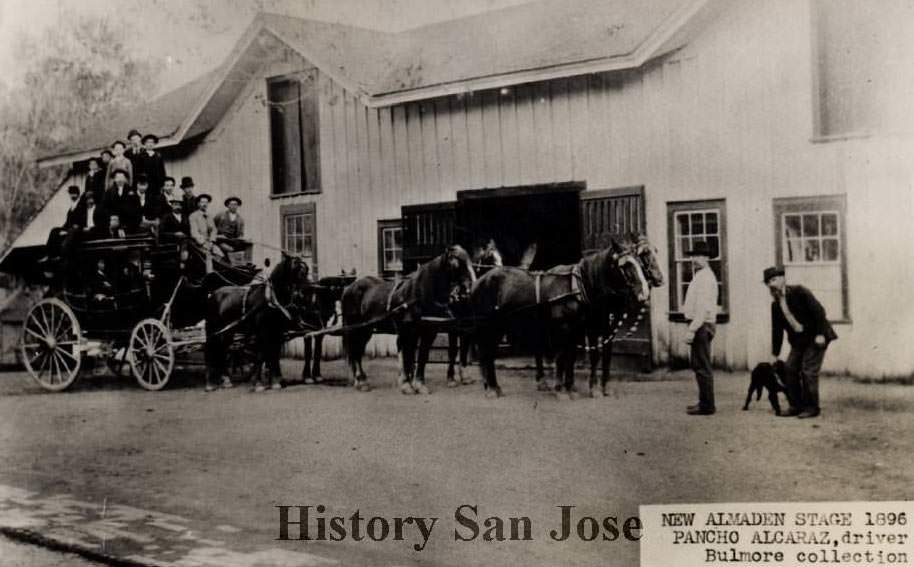 New Almaden Stage, 1896