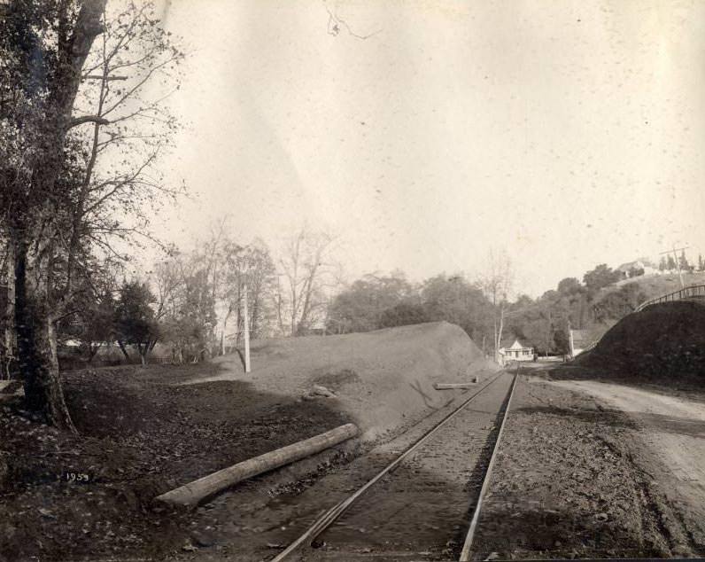 Between Los Gatos and Saratoga on the Line of the S.J.L.G. and Saratoga Interurban Road, 1903