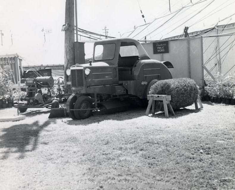 Public Works Street Cleaner at Santa Clara County Fair, 1951