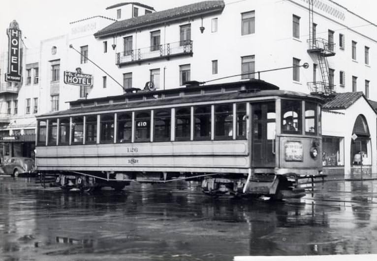 Berryessa trolley No. 126, 1938