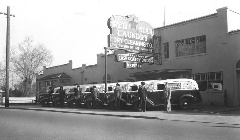 Red Star Laundry, located at 360 Park Avenue, San Jose, 1939