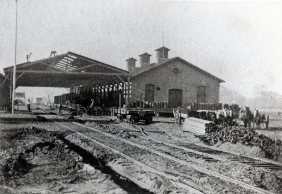 San Francisco & San Jose railroad depot, 1864