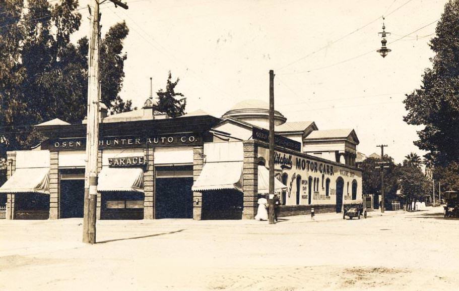 Osen Hunter Auto Co., First & Saint James Street, 1908