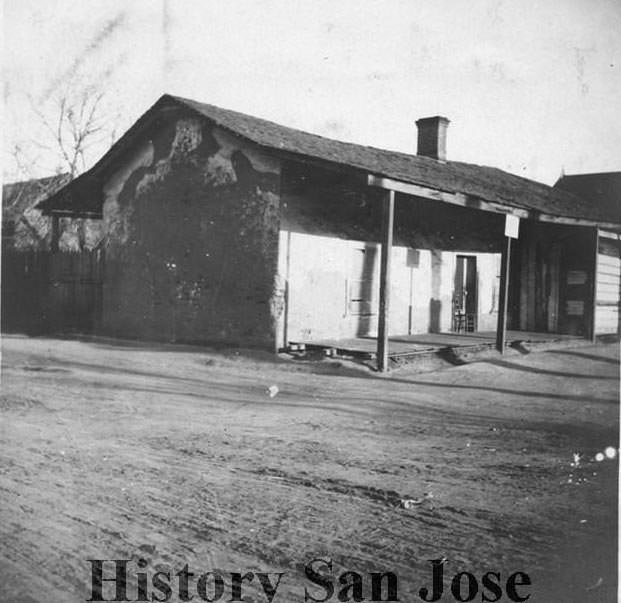 Adobe at Alviso and Santa Clara Street, 1899