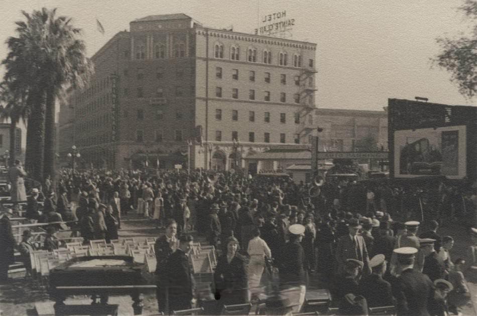 Ground-breaking ceremony for Civic Auditorium, 1934