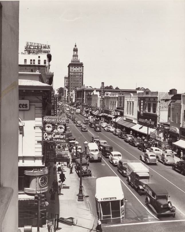 First Street businesses, 1941