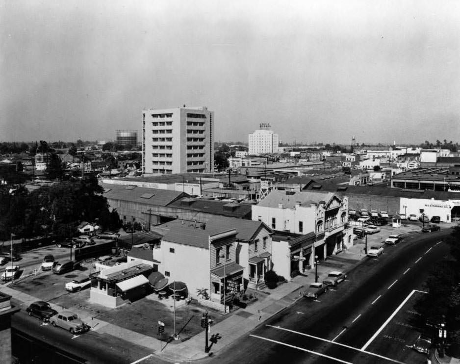 Northwest View from City Hall, 1950