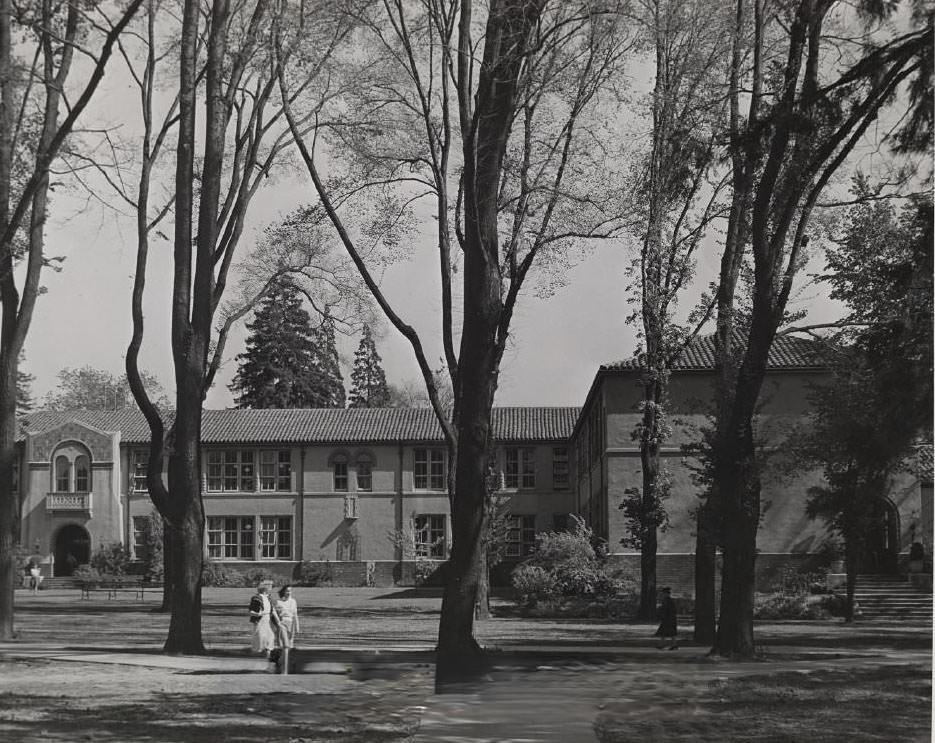 San Jose State College Quad, 1942
