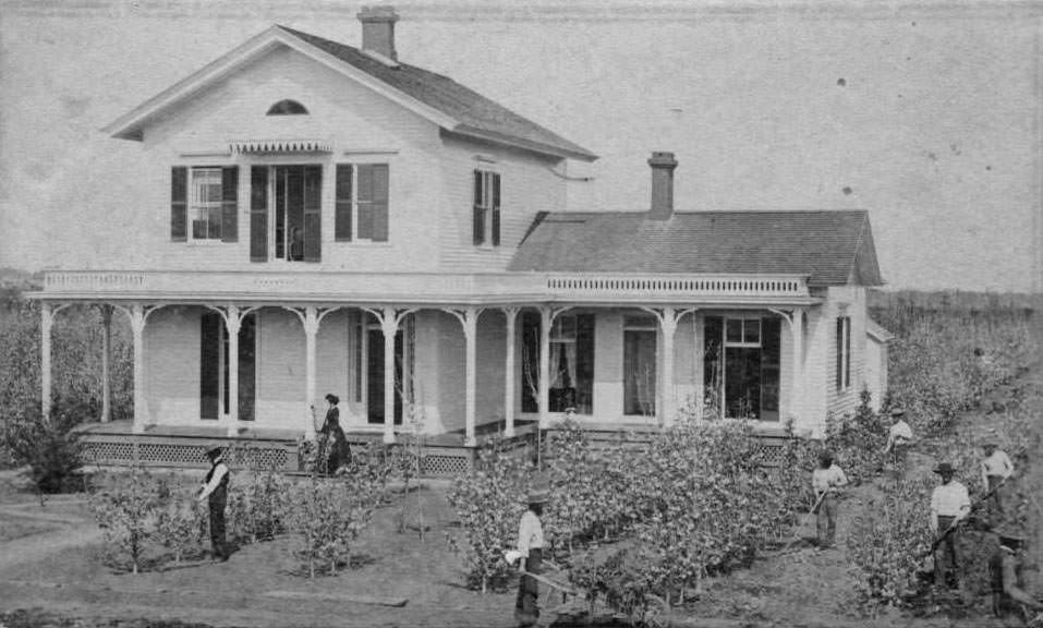 Adams residence, San Jose, 1860