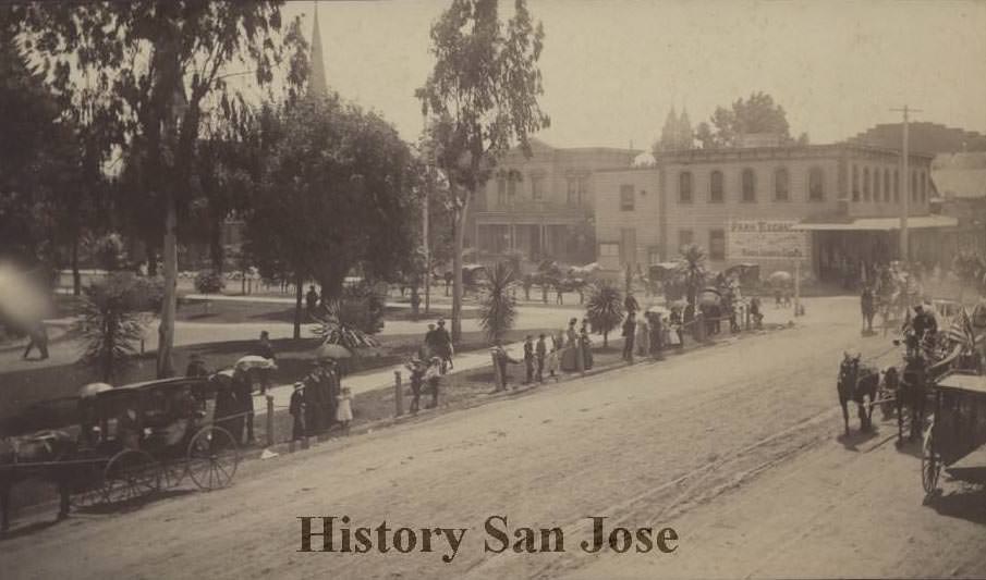 Fourth of July Parade, St. James Park, 1890