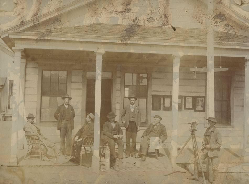 Mine Office on the Hill, 1865