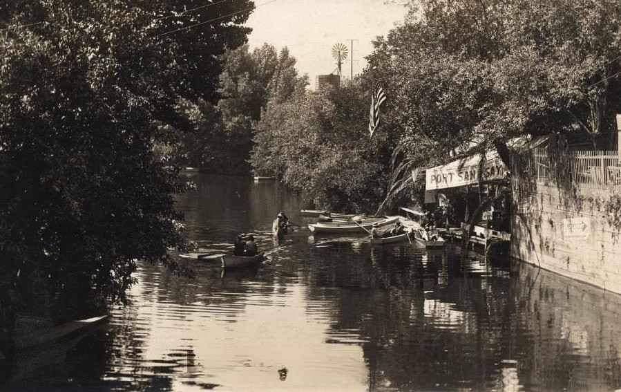 Port San Say, Guadalupe River, San Jose 1910