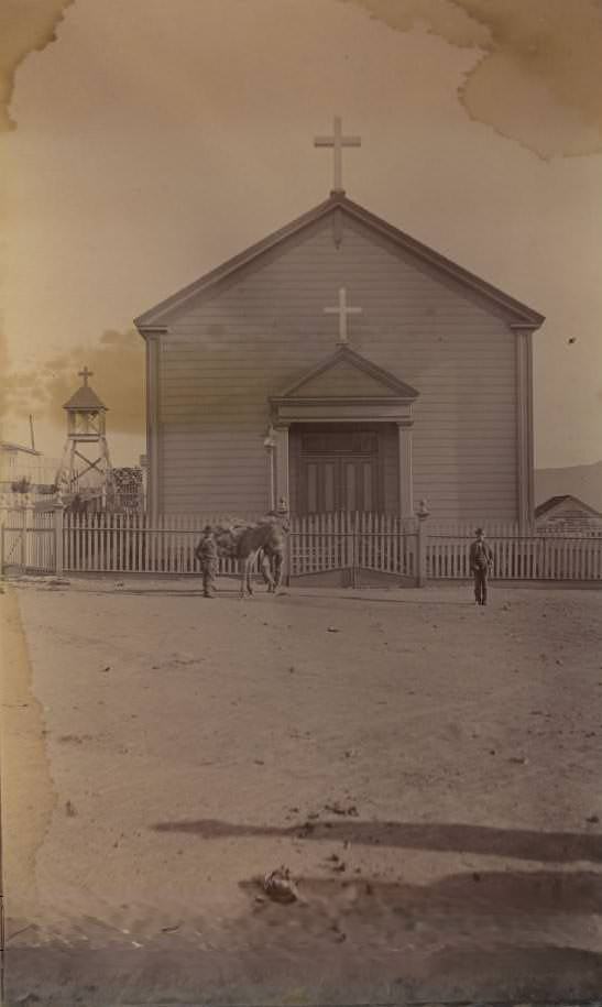 Catholic Church at Spanish town, 1885
