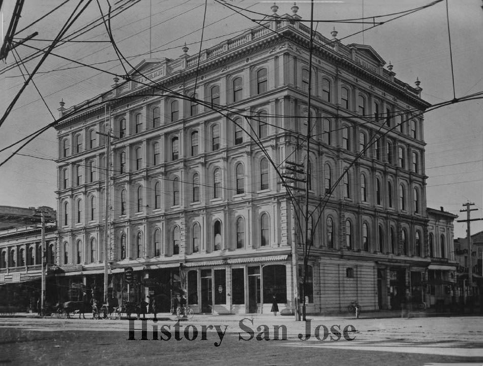 The Rea Building taken from under the Light Tower, 1895