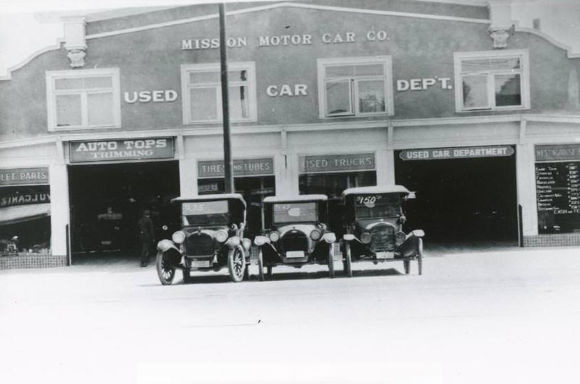 Mission Motor Car Company, 1918
