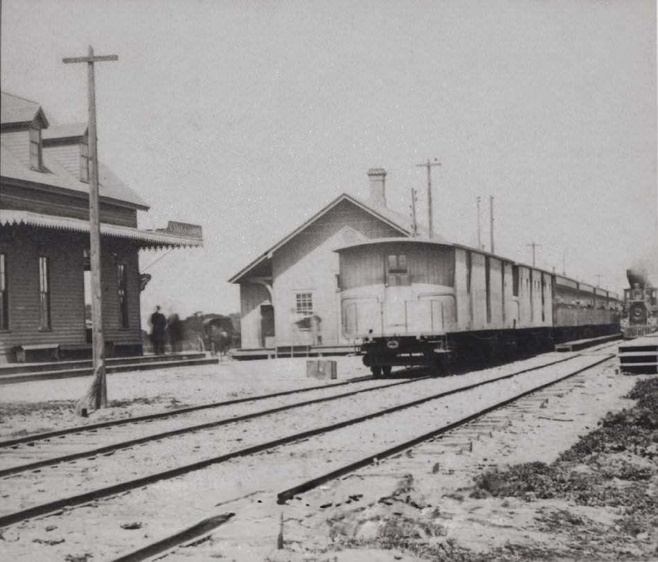 San Jose Depot and San Jose Railroads, 1864