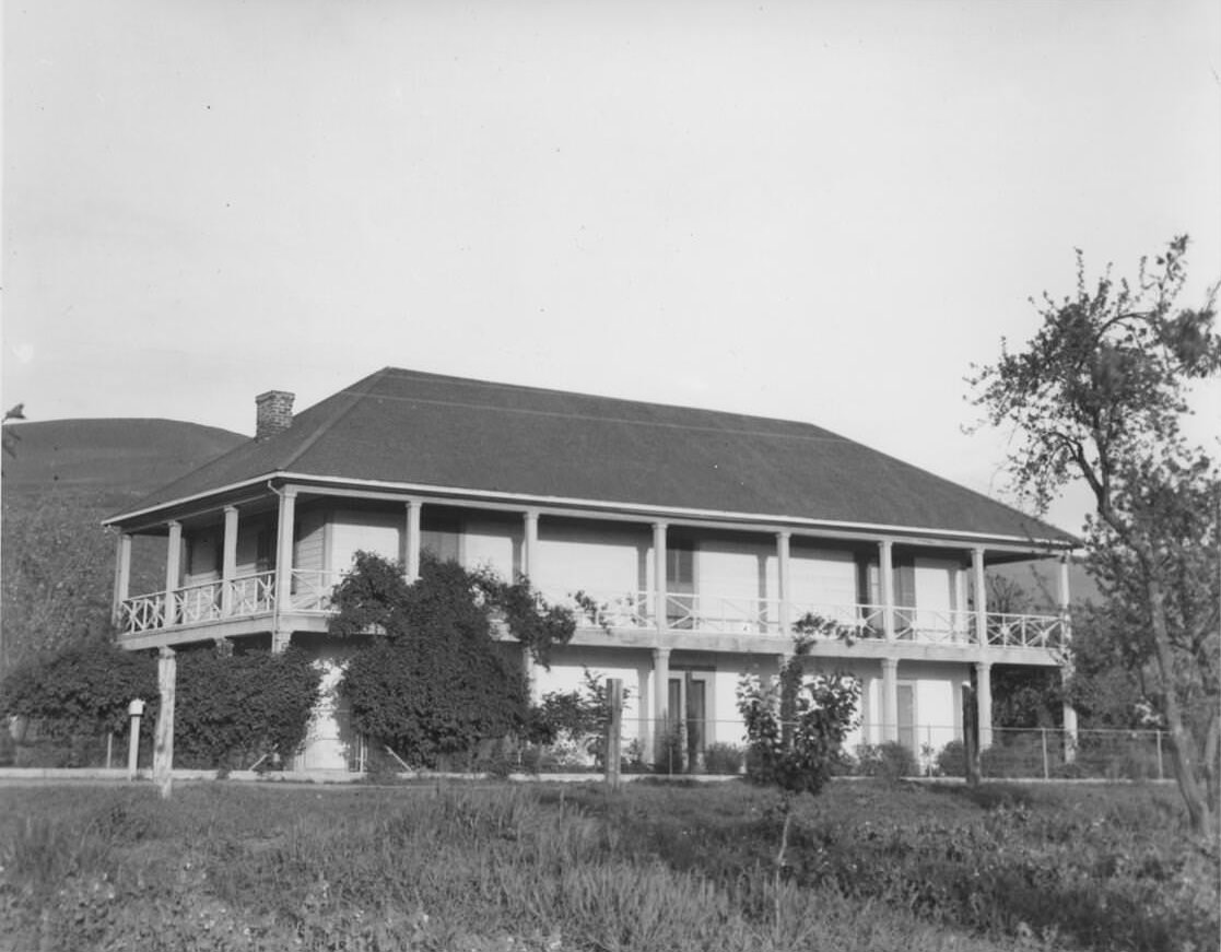 Adobe of the Alvisos of Rancho Milpitas in San Jose, 1937