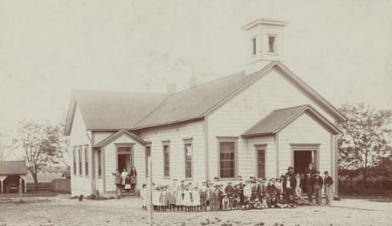 Mission San Jose School and Students, 1910
