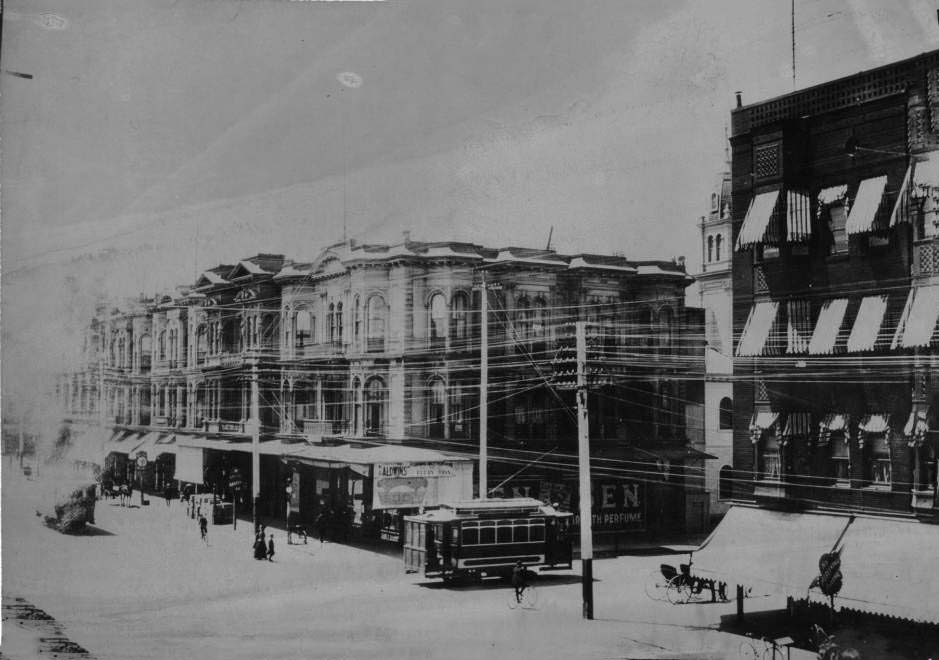 Beach and Porter buildings, San Jose, 1905.