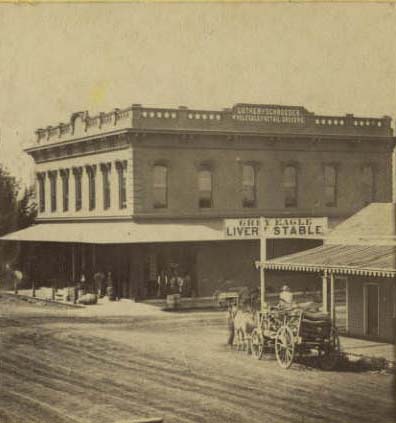 Businesses on Market Street, 1860