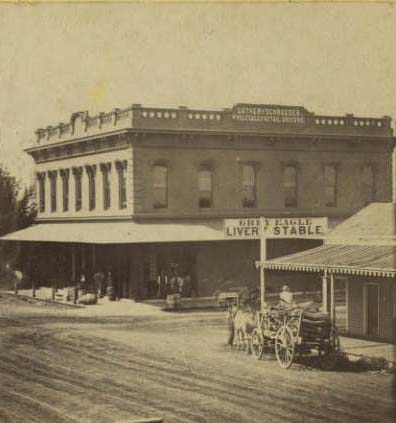 Businesses on Market Street, 1860
