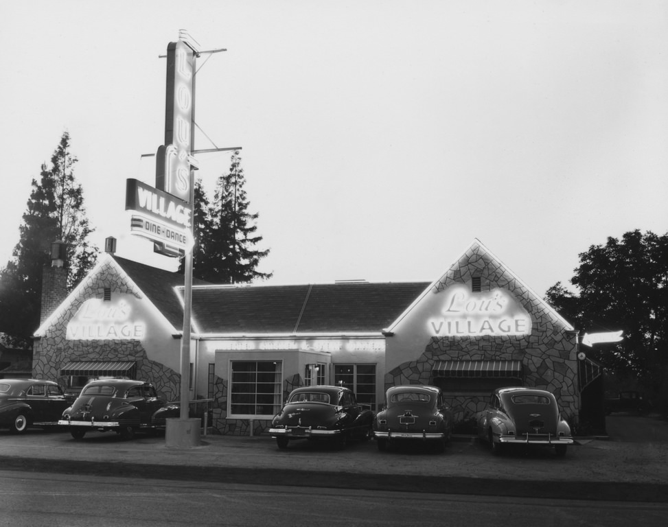 Lou's Village Restaurant, San Jose, 1947