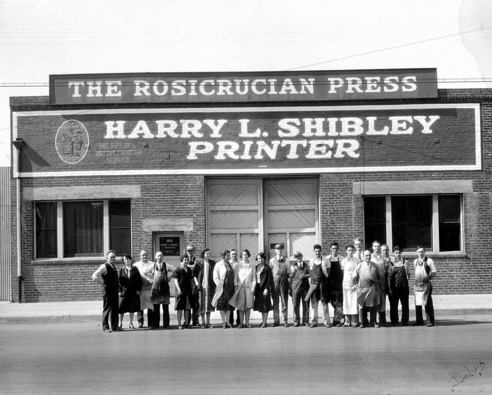 Rosicrucian Press Employees, 1930