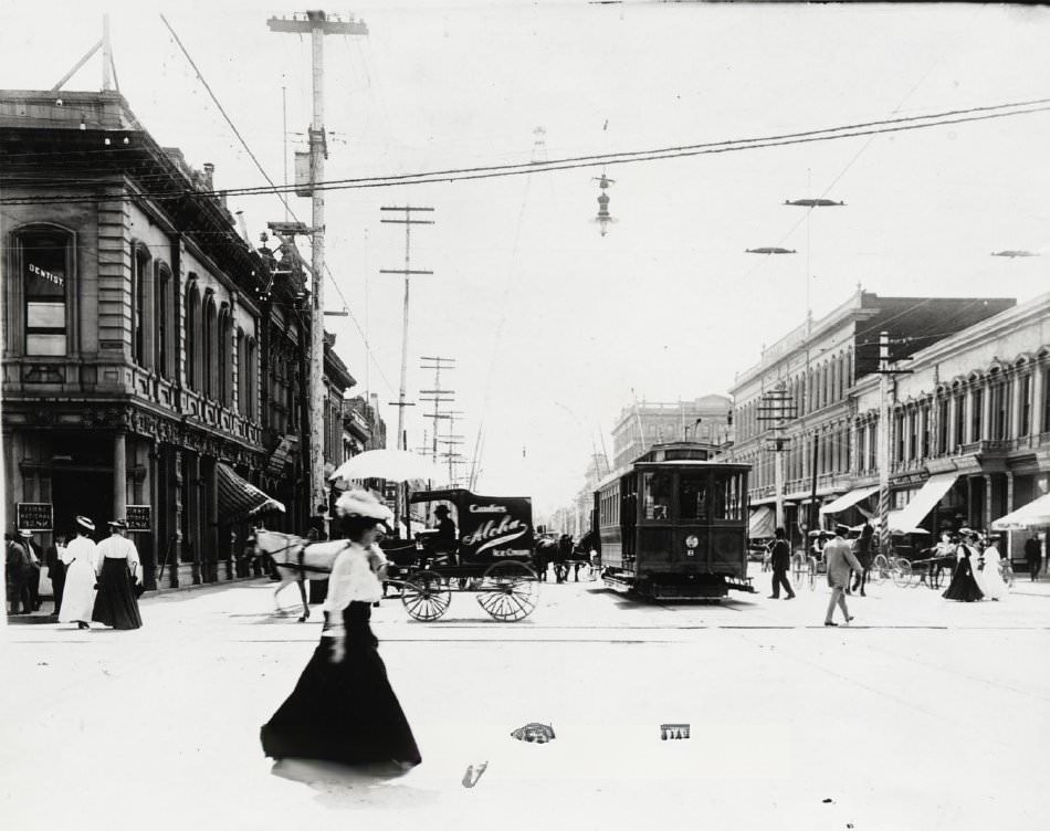 Downtown San Jose, 1908