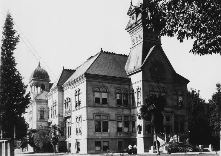 Second San Jose State Normal School building, 1900