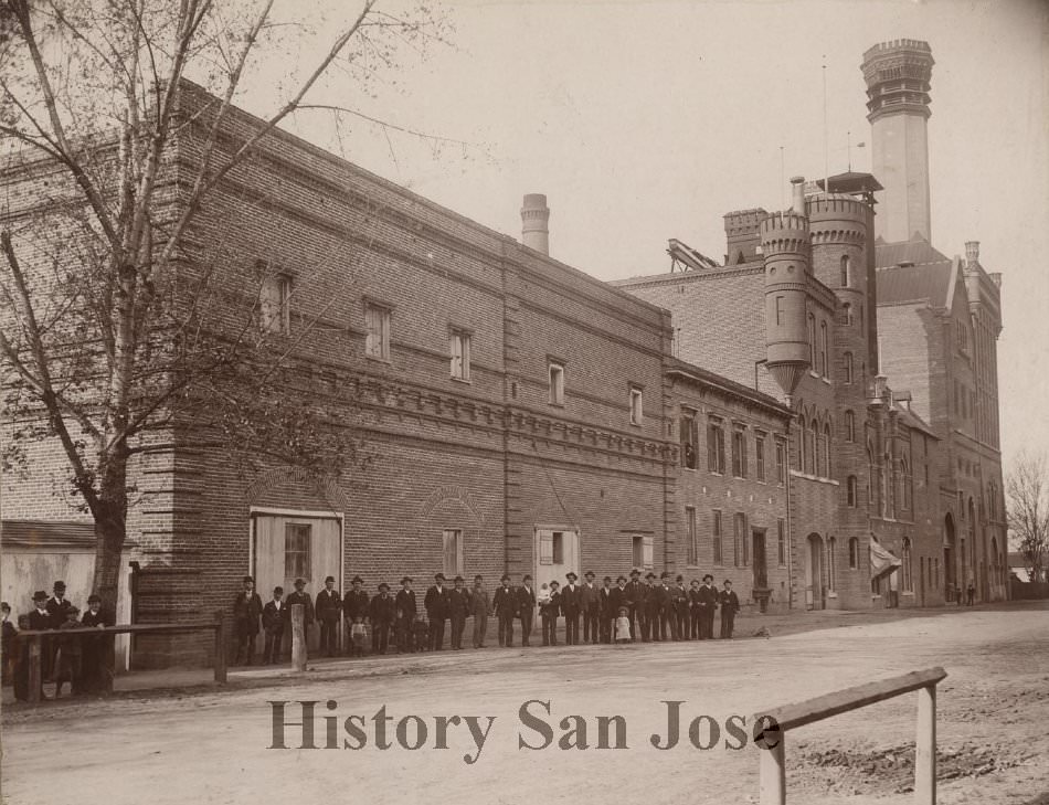 Fredericksberg Brewery Crew, San Jose, 1895