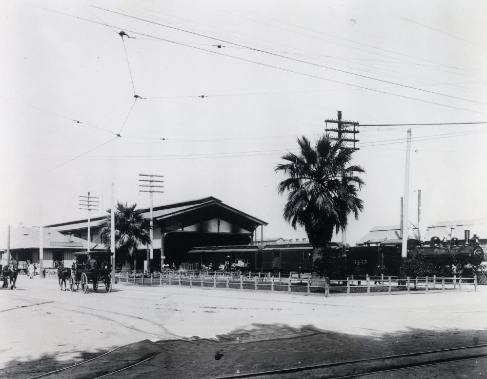 Market Street Station, San Jose, 1907