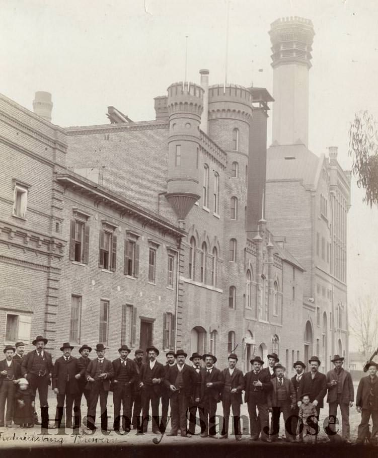 Fredericksburg Brewery employees, 1895