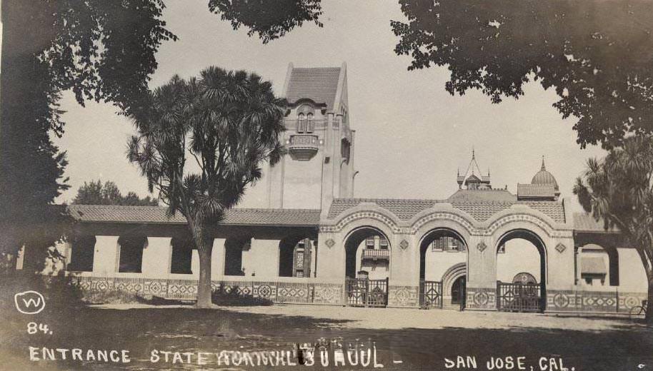 Entrance State Normal School, San Jose, 1918