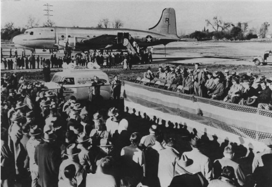 San Jose Airport dedication in 1949