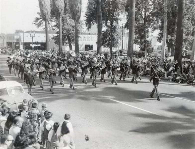 Parade with Marching Band, San Jose, 1950