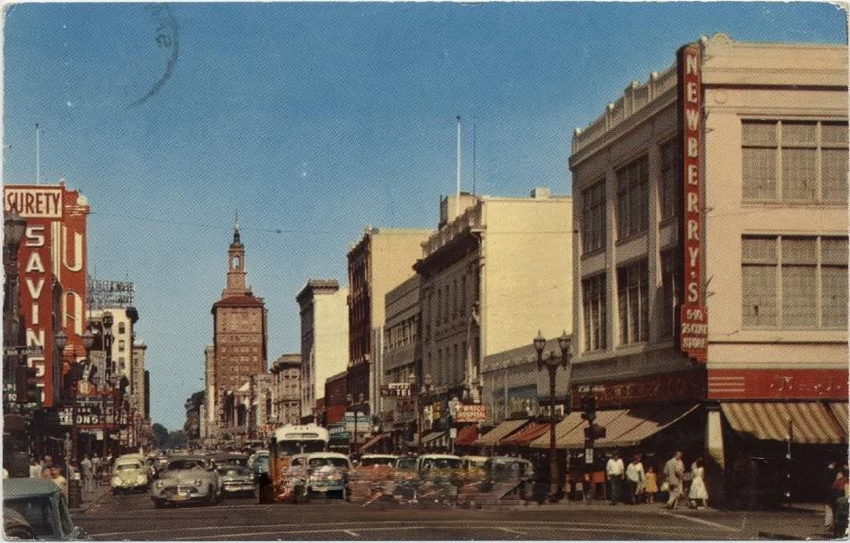 First Street, San Jose, 1955