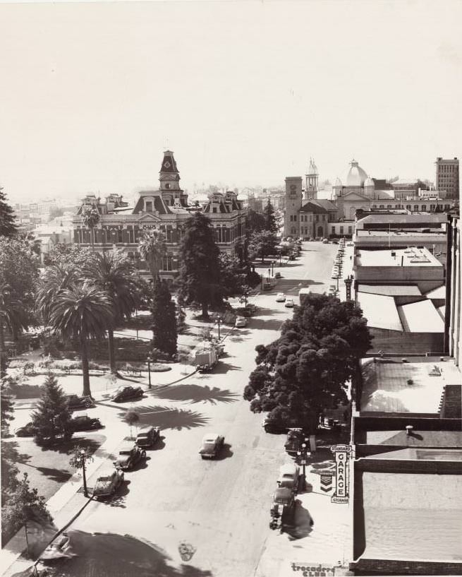 City Hall Plaza, 1940s